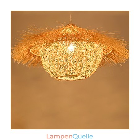 Moderne ländliche Cany Art gewebte Rattan-Einzelkopf-Hängelampe Moderne ländliche Cany Art gewebte Rattan-Einzelkopf-Hängelampe