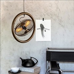 Retro Industrielle Windlampe Ventilator Pendelleuchte im amerikanischen Stil
