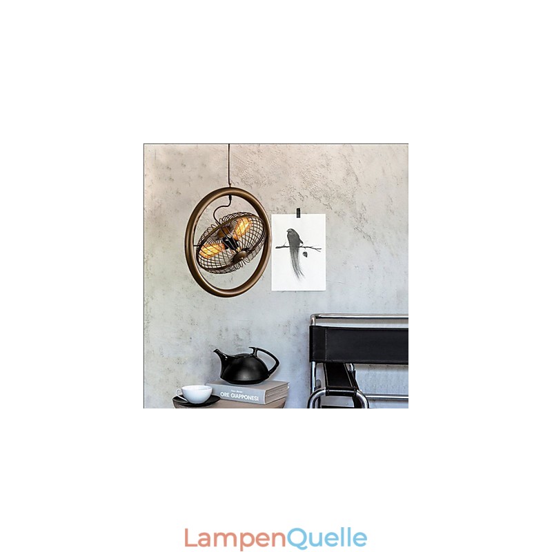 Retro Industrielle Windlampe Ventilator Pendelleuchte im amerikanischen Stil