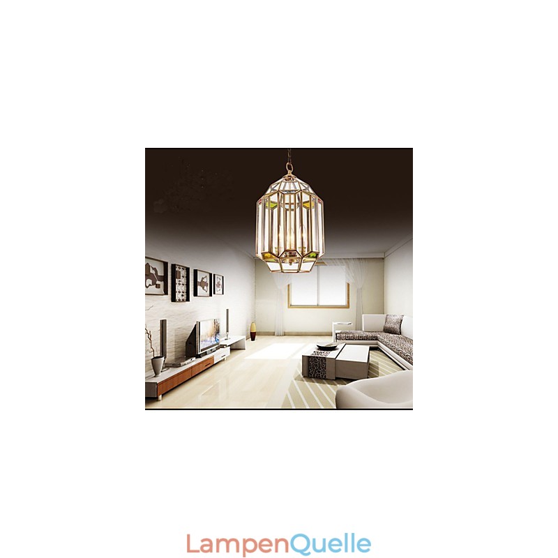 Vollkupferfarbene Lampe