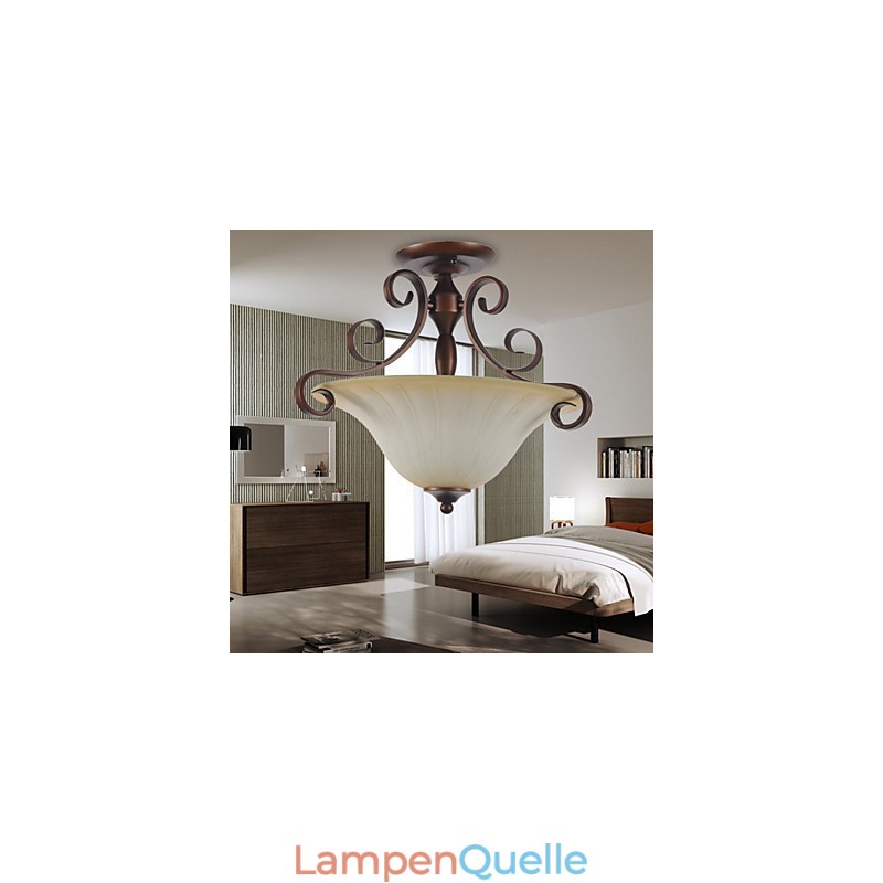 Rustikale Lodge Vintage Mini-Stil Malerei Metall Pendelleuchte