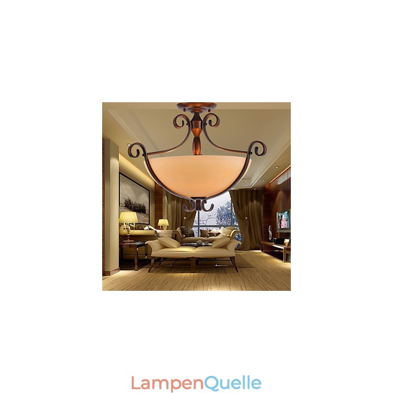 Rustikale Lodge Vintage Mini-Stil Malerei Metall Pendelleuchte