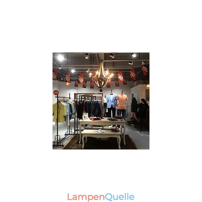 Vintage Mini-Stil Malerei Holz Bambus Kronleuchter