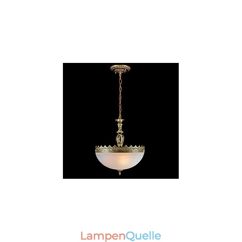Traditionelle klassische Vintage-Retro-Pendelleuchte aus Bronzemetall