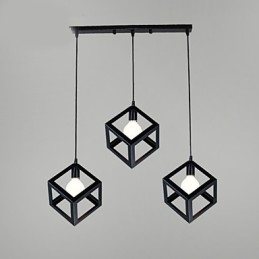 Pendelleuchte aus Metall im Mini-Retro-Stil mit Malerei