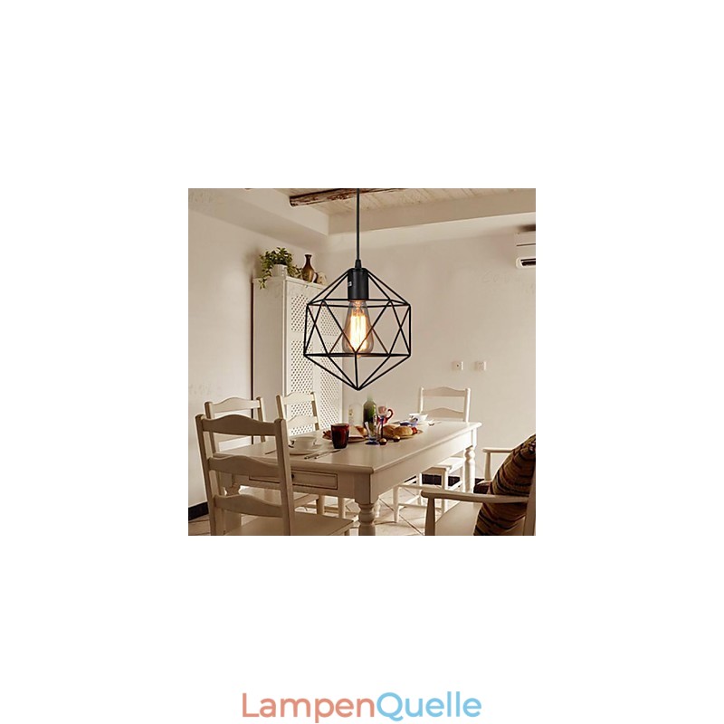 Geometrische Linie Diamant Schmiedeeisen Kronleuchter Pendelleuchte Modern Contemporary