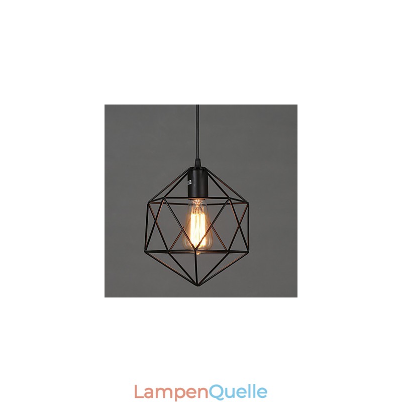 Geometrische Linie Diamant Schmiedeeisen Kronleuchter Pendelleuchte Modern Contemporary