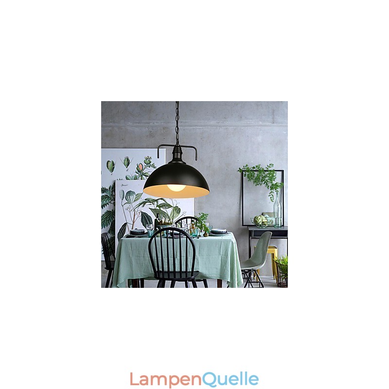 Nordic American Country Industrial Semicircle Fashion Schmiedeeisen Single Head Droplight