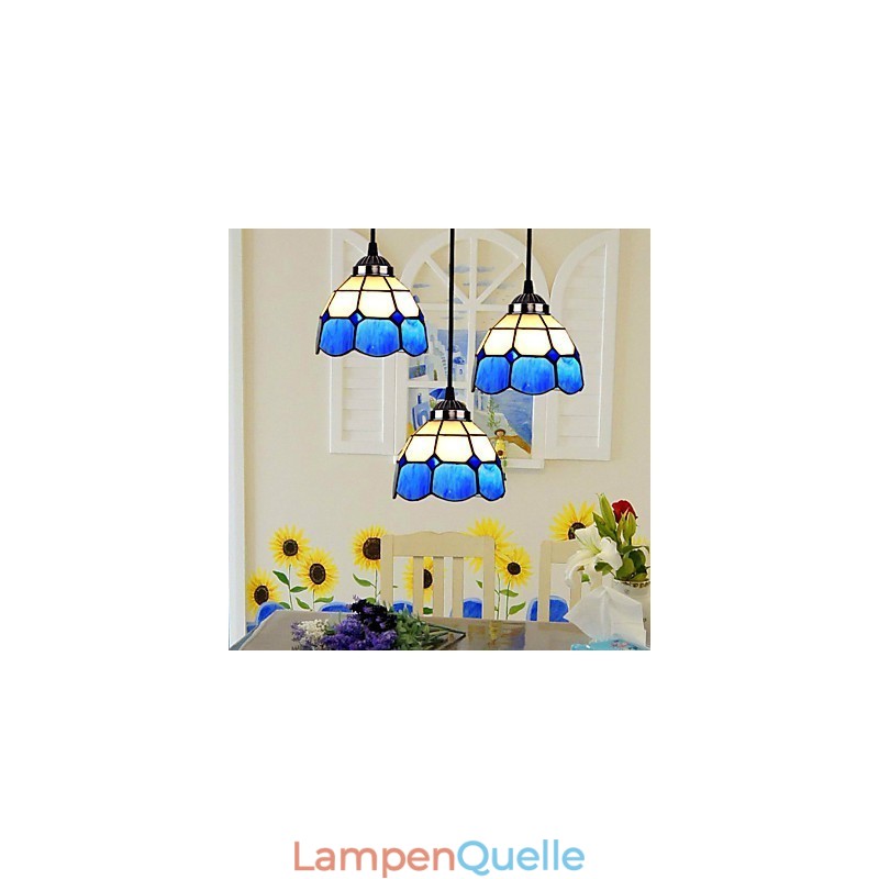 Europäische vertraglich gebundene Droplight-Glaslampenschirmlampen und Laternen des Mittelmeers