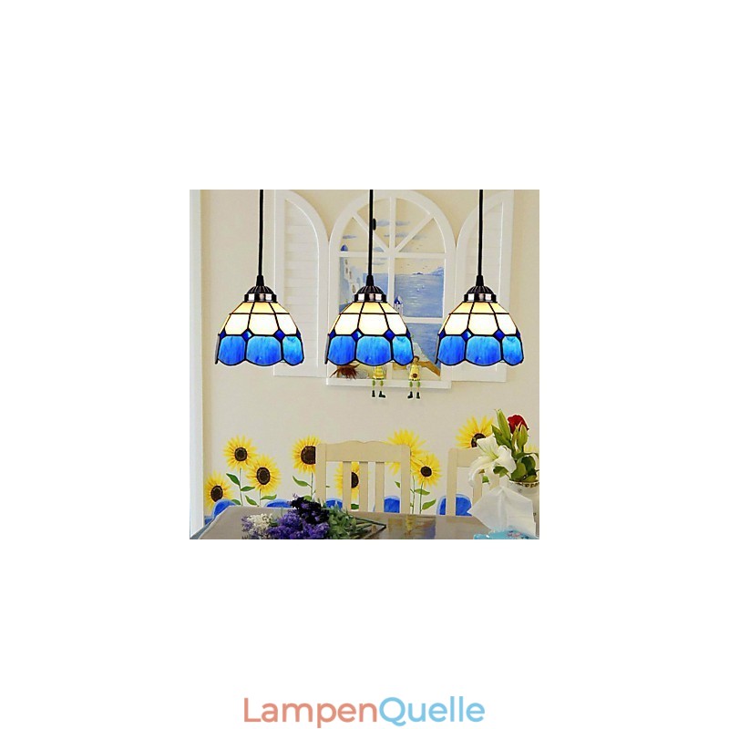 Europäische vertraglich gebundene Droplight-Glaslampenschirmlampen und Laternen des Mittelmeers