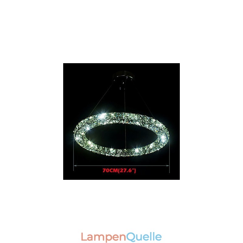 Kristall Pendelleuchte Moderne Einzel D70CM Drei Seiten K9 Kristall Innen Deckenleuchten Lampe Leuchten