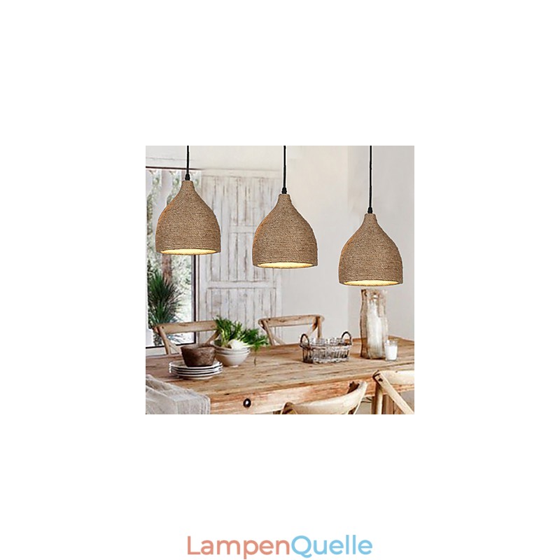 Country Lofts stellt alte Wege wieder her, Hanfseil-Einzelkopf-Droplight-Lampe