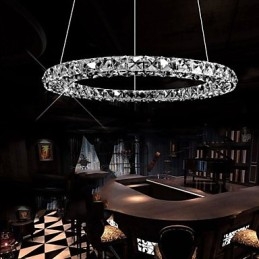 Kristall Pendelleuchte Moderne Einzel D70CM Drei Seiten K9 Kristall Innen Deckenleuchten Lampe Leuchten