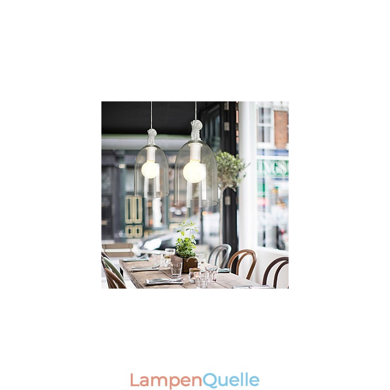 Die Cartoon-Hund-Hängelampe Taipei Rural Glass Individuality Creative Small Droplight Lamp