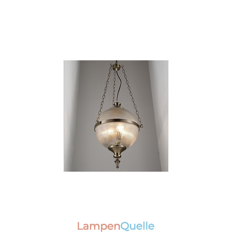 Eisen Bronze Kronleuchter Lampe Glas