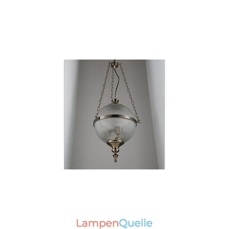 Eisen Bronze Kronleuchter Lampe Glas