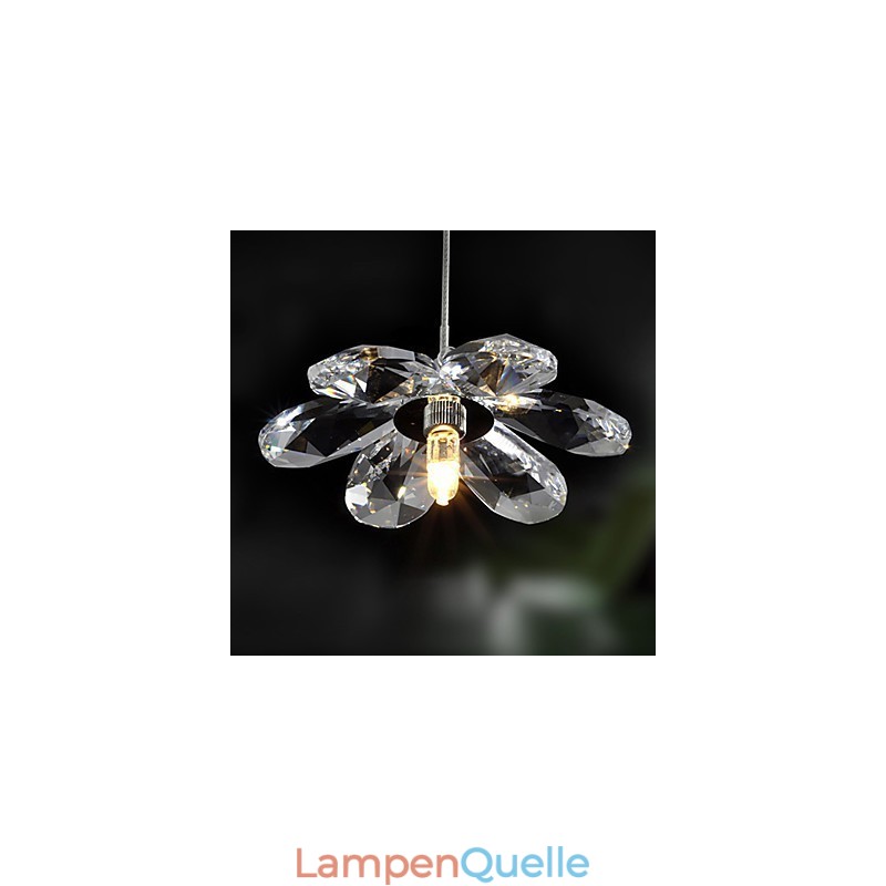 Moderne, zeitgenössische Pendelleuchte im Mini-Stil aus galvanisiertem Kristall