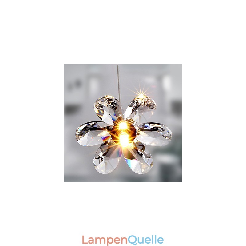 Moderne, zeitgenössische Pendelleuchte im Mini-Stil aus galvanisiertem Kristall