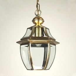 Traditionelle klassische Laterne im Mini-Stil, galvanisierte Pendelleuchte