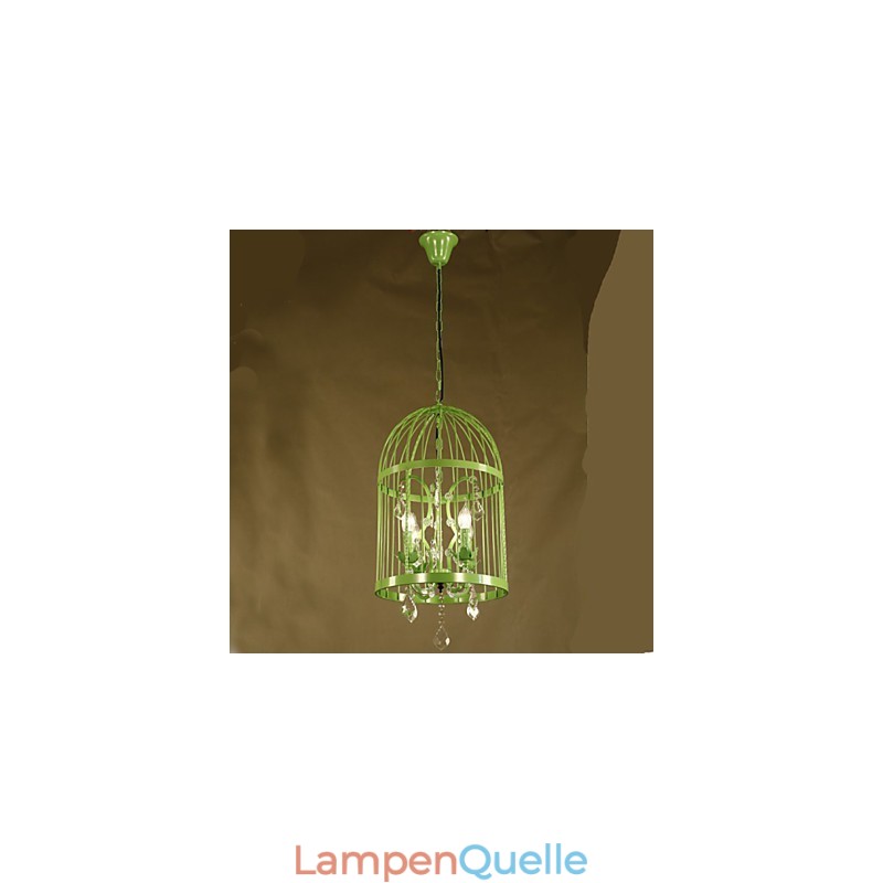 Vintage Eisen Käfig Treppe Lampe Kronleuchter Kristall