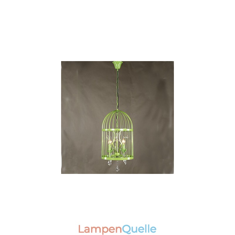 Vintage Eisen Käfig Treppe Lampe Kronleuchter Kristall