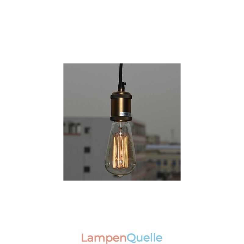 Pendelleuchte aus Metall mit Country-Malerei