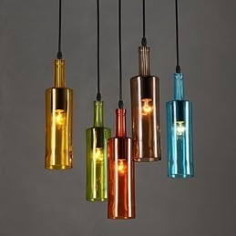 Diffuse Lichtfarbe Wiederherstellung der alten Weisen Flasche Droplight Pendelleuchte
