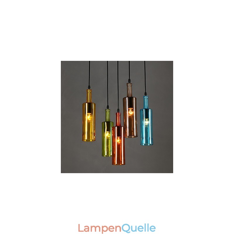Diffuse Lichtfarbe Wiederherstellung der alten Weisen Flasche Droplight Pendelleuchte