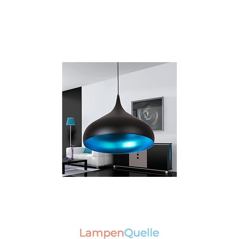 Moderne zeitgenössische Retro-Schüssel Mini-Stil Malerei Pendelleuchte