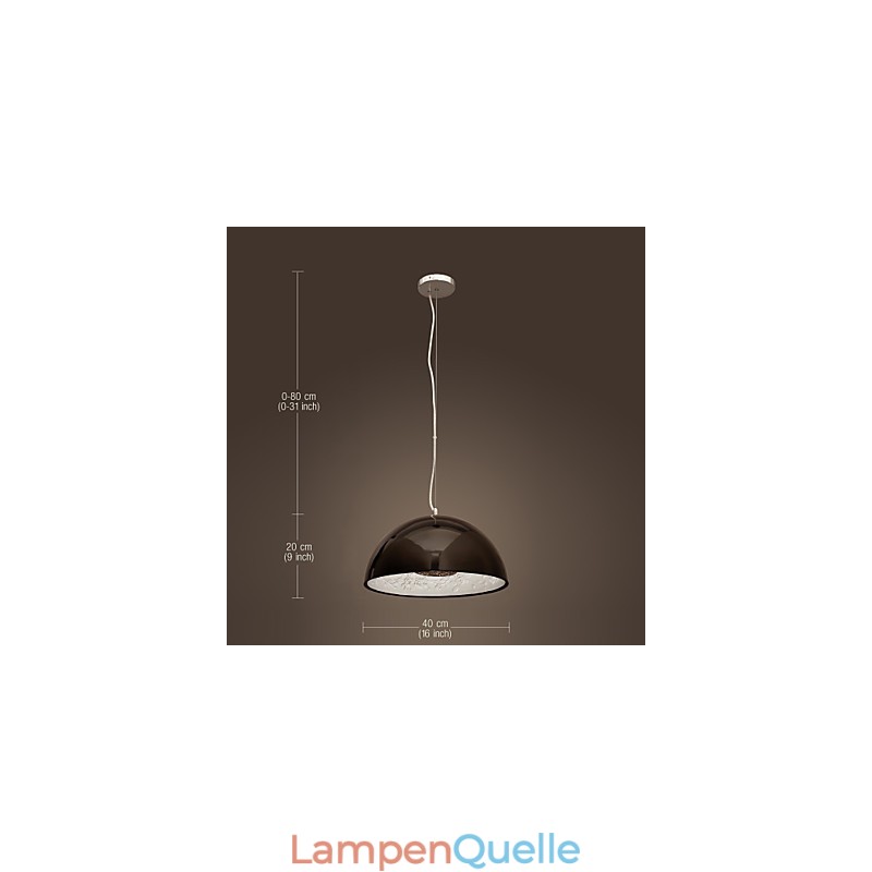 Moderne zeitgenössische Pendelleuchte im Mini-Stil mit Gemälde