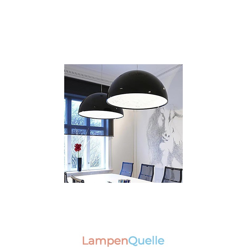 Moderne zeitgenössische Pendelleuchte im Mini-Stil mit Gemälde
