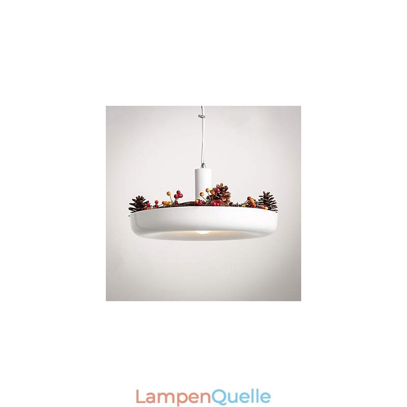 Modernes, zeitgenössisches, dekoratives Design, Pendelleuchte, Familie, reinweiß