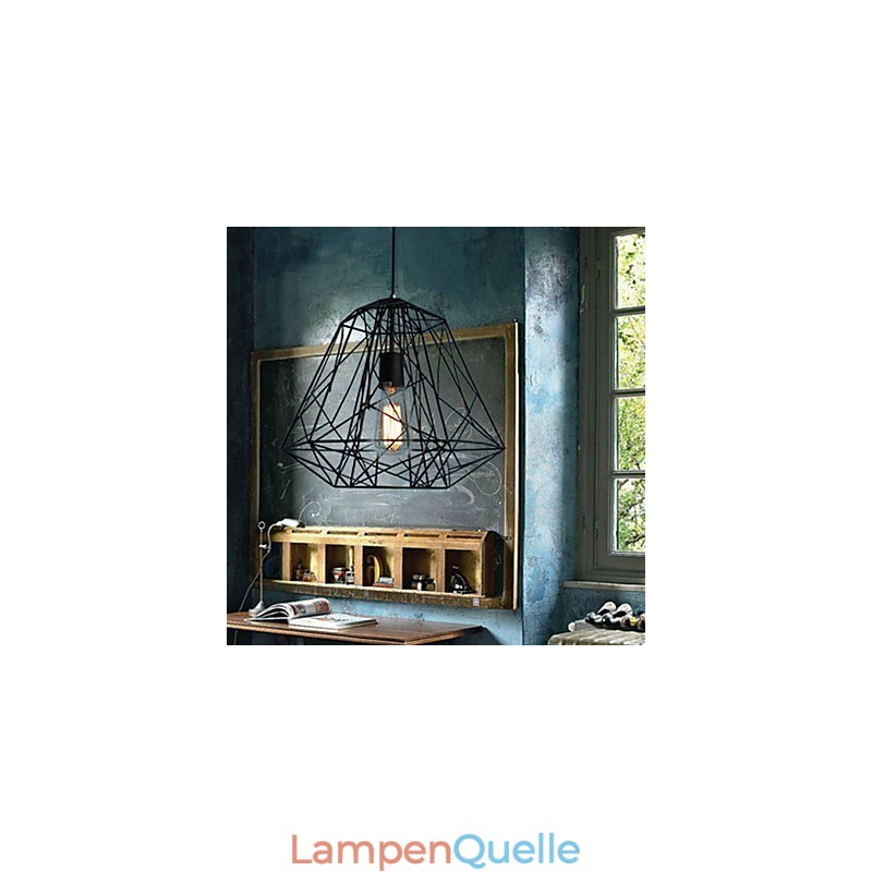 Vintage Retro Malerei Metall Pendelleuchte Garage