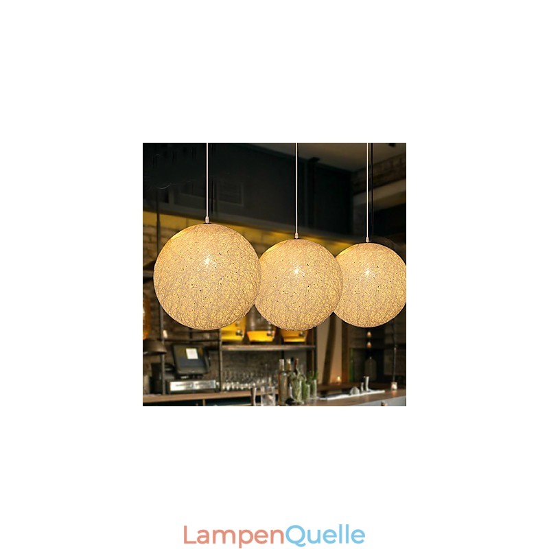 Zeitgenössische und vertraglich vereinbarte sphärische Cany Art Lampe Hanf Ball Pendelleuchte