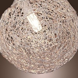 Moderne zeitgenössische Pendelleuchte im Mini-Globus-Stil aus Chrom