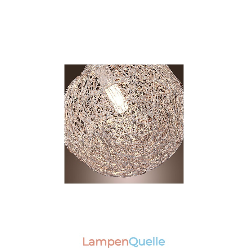 Moderne zeitgenössische Pendelleuchte im Mini-Globus-Stil aus Chrom