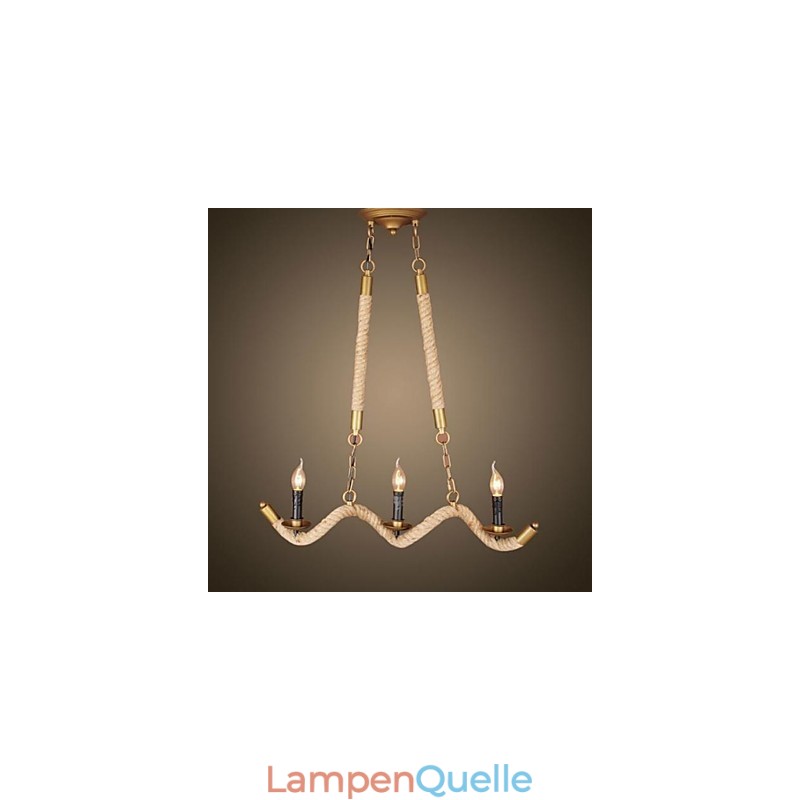 Traditionelle klassische rustikale Lodge Vintage Retro Country Antik Messing Metall Pendelleuchte