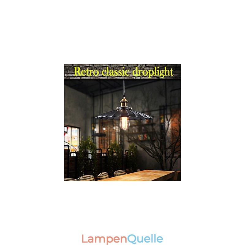 Retro-Klassiker im europäischen Stil Pendelleuchte Metall Art Droplight
