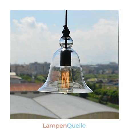 Traditionelle, klassische Pendelleuchte im Vintage-Schalen-Mini-Stil