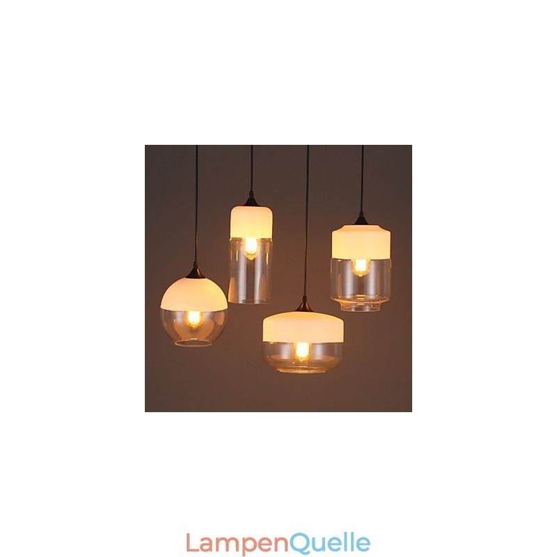Die Kunst-Kronleuchterlampe aus Schmiedeeisen und Glas von The Nordic Creative Stair Shop