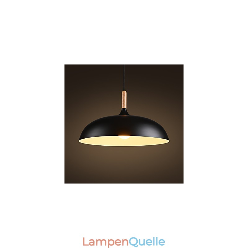 Retro Pendelleuchte Malerei Holz + Metall Cafe Pendelleuchten