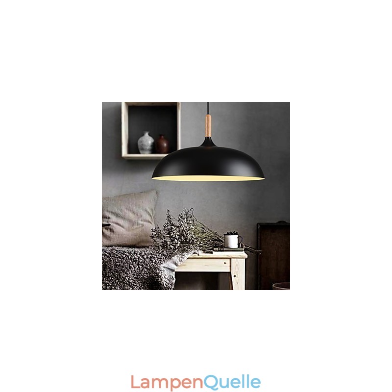 Retro Pendelleuchte Malerei Holz + Metall Cafe Pendelleuchten