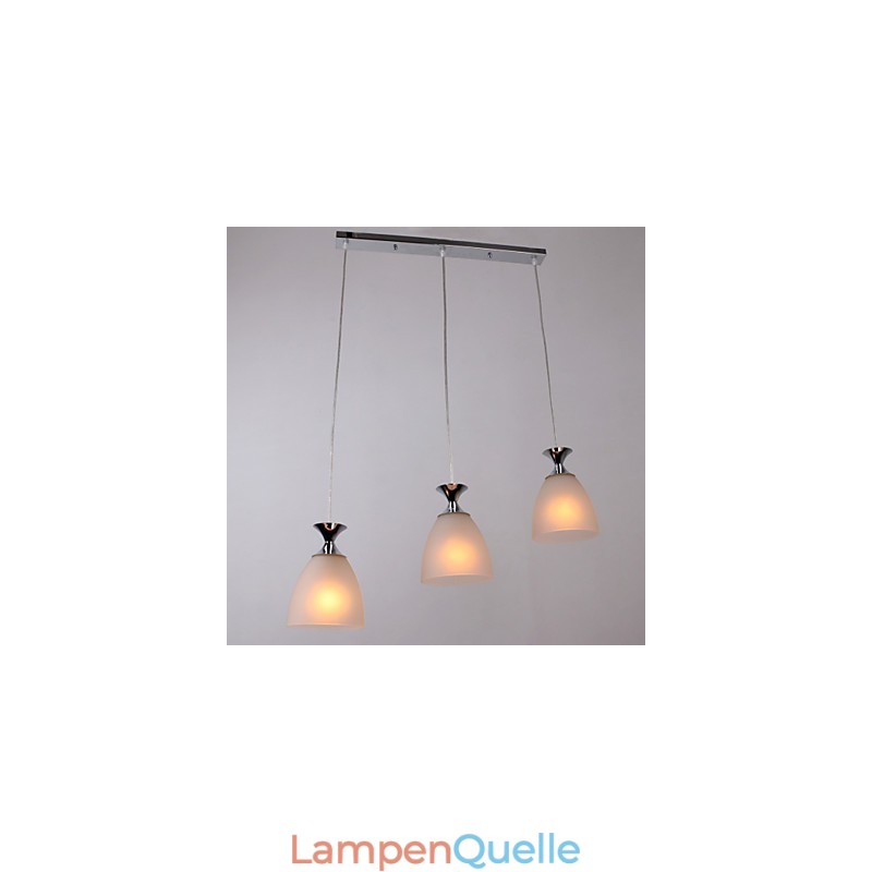 Moderne zeitgenössische Pendelleuchte im Insel-Mini-Stil aus Chrom