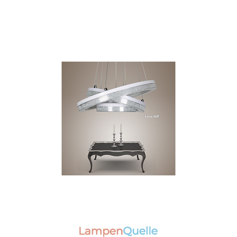 Kristall Pendelleuchte Moderne Lampe Drei Ringe
