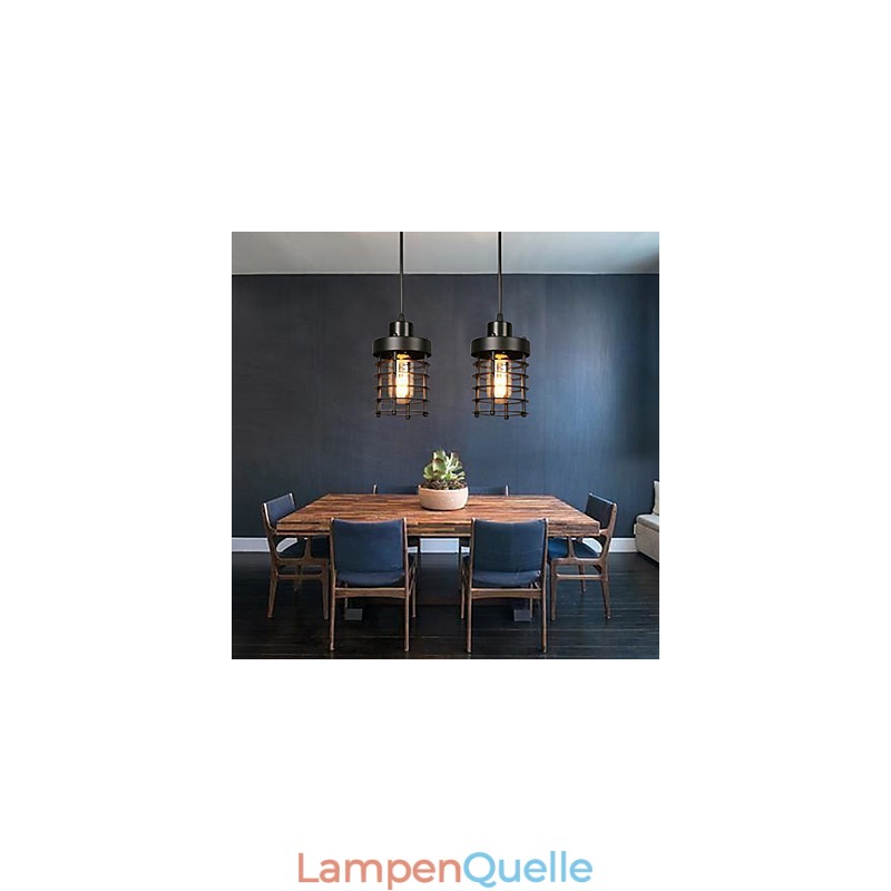Retro Kreis von Einzelkopflampen und Laternen Charakter Art Kronleuchter Lampe