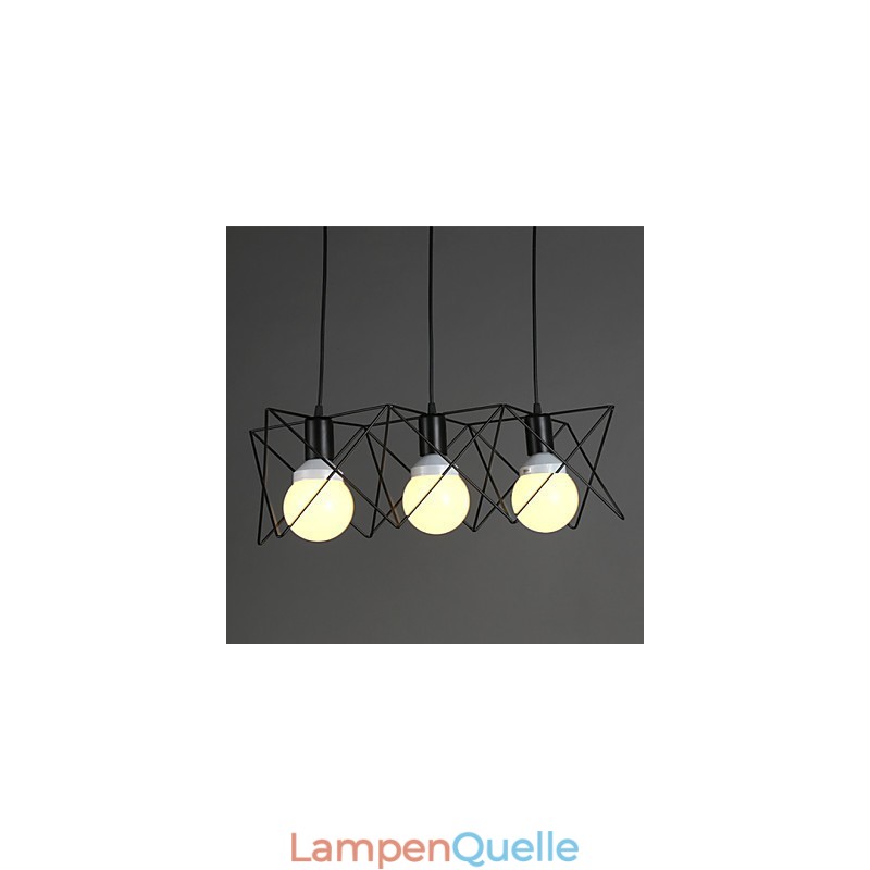 Kontraktiertes und zeitgenössisches kreatives Design Einzelkopf-Droplight aus Schmiedeeisen