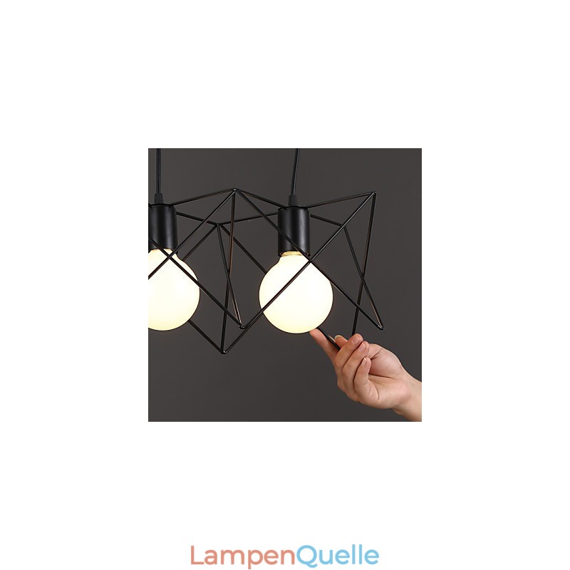 Kontraktiertes und zeitgenössisches kreatives Design Einzelkopf-Droplight aus Schmiedeeisen